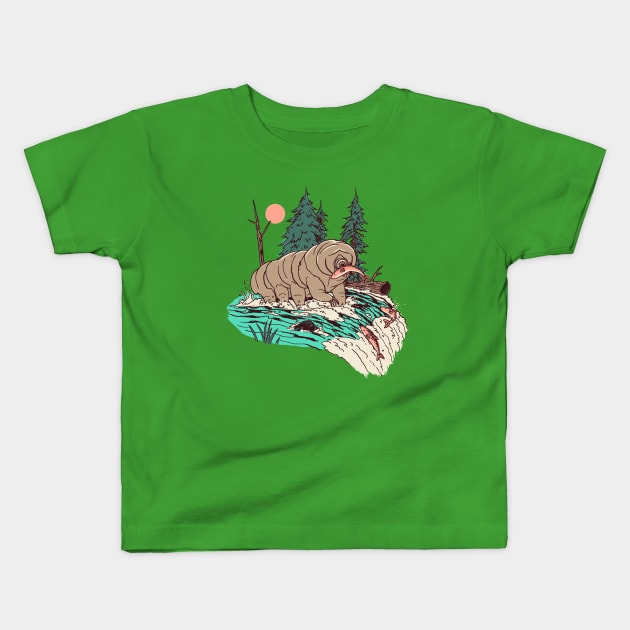 Water Bear Kids T-Shirt by Hillary White Rabbit